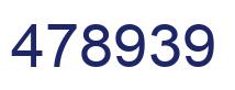 Number 478939 blue image