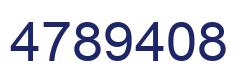 Number 4789408 blue image
