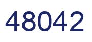 Number 48042 blue image