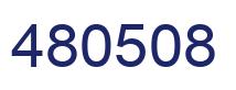 Number 480508 blue image
