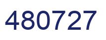 Number 480727 blue image