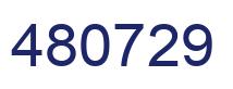 Number 480729 blue image