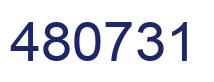 Number 480731 blue image