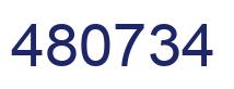 Number 480734 blue image