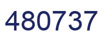 Number 480737 blue image