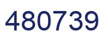 Number 480739 blue image