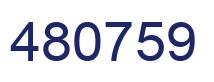 Number 480759 blue image