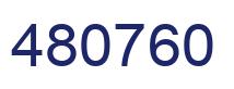 Number 480760 blue image