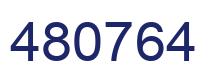 Number 480764 blue image