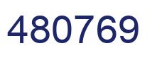 Number 480769 blue image