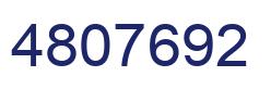 Number 4807692 blue image