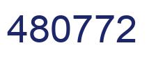 Number 480772 blue image