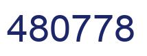 Number 480778 blue image