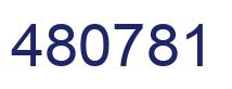 Número 480781 imagen azul