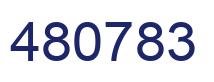 Number 480783 blue image