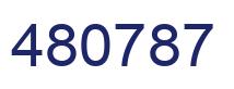 Number 480787 blue image