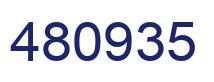 Number 480935 blue image