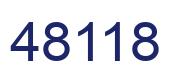 Number 48118 blue image