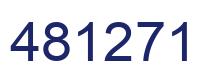 Number 481271 blue image