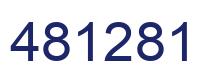 Número 481281 imagen azul