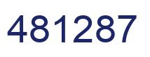 Number 481287 blue image