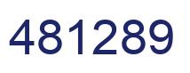 Number 481289 blue image