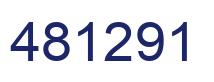 Number 481291 blue image