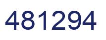 Number 481294 blue image