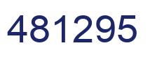 Number 481295 blue image