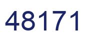 Número 48171 imagen azul