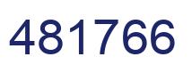 Número 481766 imagen azul
