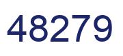 Number 48279 blue image