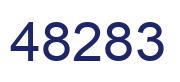 Number 48283 blue image