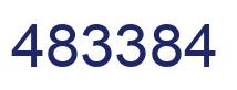 Number 483384 blue image
