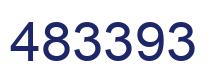 Number 483393 blue image