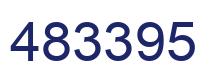 Number 483395 blue image