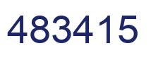 Number 483415 blue image