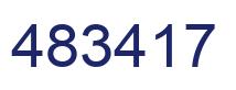 Number 483417 blue image