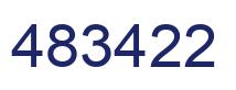 Number 483422 blue image