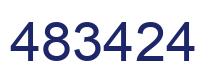 Number 483424 blue image