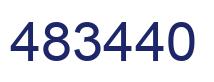 Number 483440 blue image