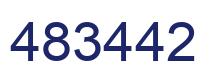 Number 483442 blue image