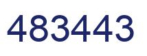 Number 483443 blue image