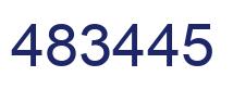 Number 483445 blue image