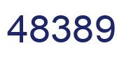 Number 48389 blue image
