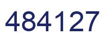 Number 484127 blue image