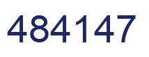 Number 484147 blue image