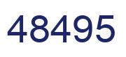 Number 48495 blue image