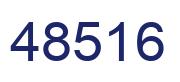 Número 48516 imagen azul