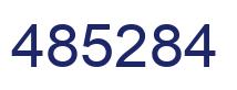 Number 485284 blue image